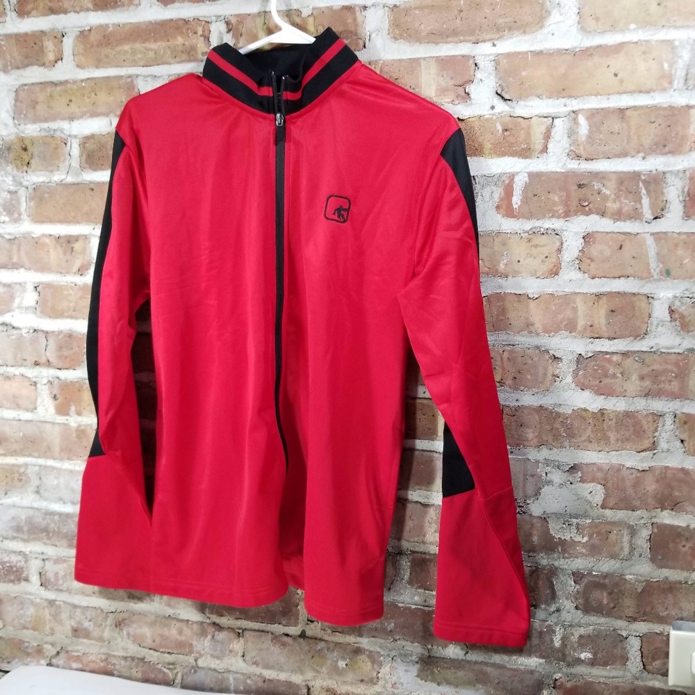 🌲And1 red/black longsleeve zip up with collar.